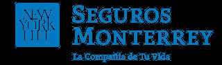 New York Life Seguros Monterrey logo with blue square icon and company tagline La Compania de Tu Vida