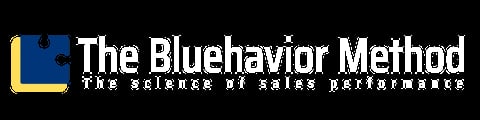 The Bluehavior Method logo with tagline The Science of Sales Performance on black background