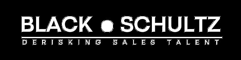 Black Schultz Derksking Sales Talent logo with white text on black background